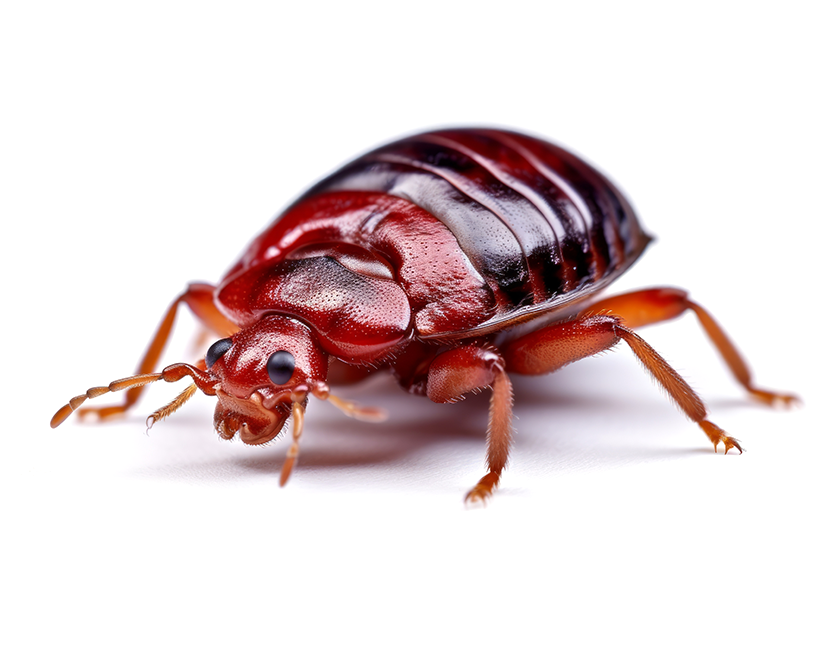 Close-up bed bug pest control